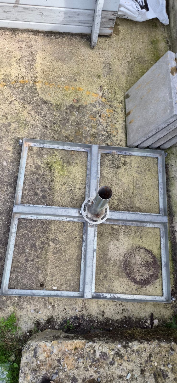 Professionele parasolvoet, Tuin en Terras, Ophalen, Gebruikt, Parasolvoet