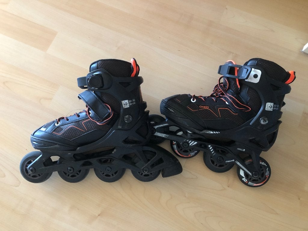 Skeelers 32-35, Sport en Fitness, Skeelers, Kinderen, Zo goed als nieuw, Inline skates 4 wielen, Ophalen