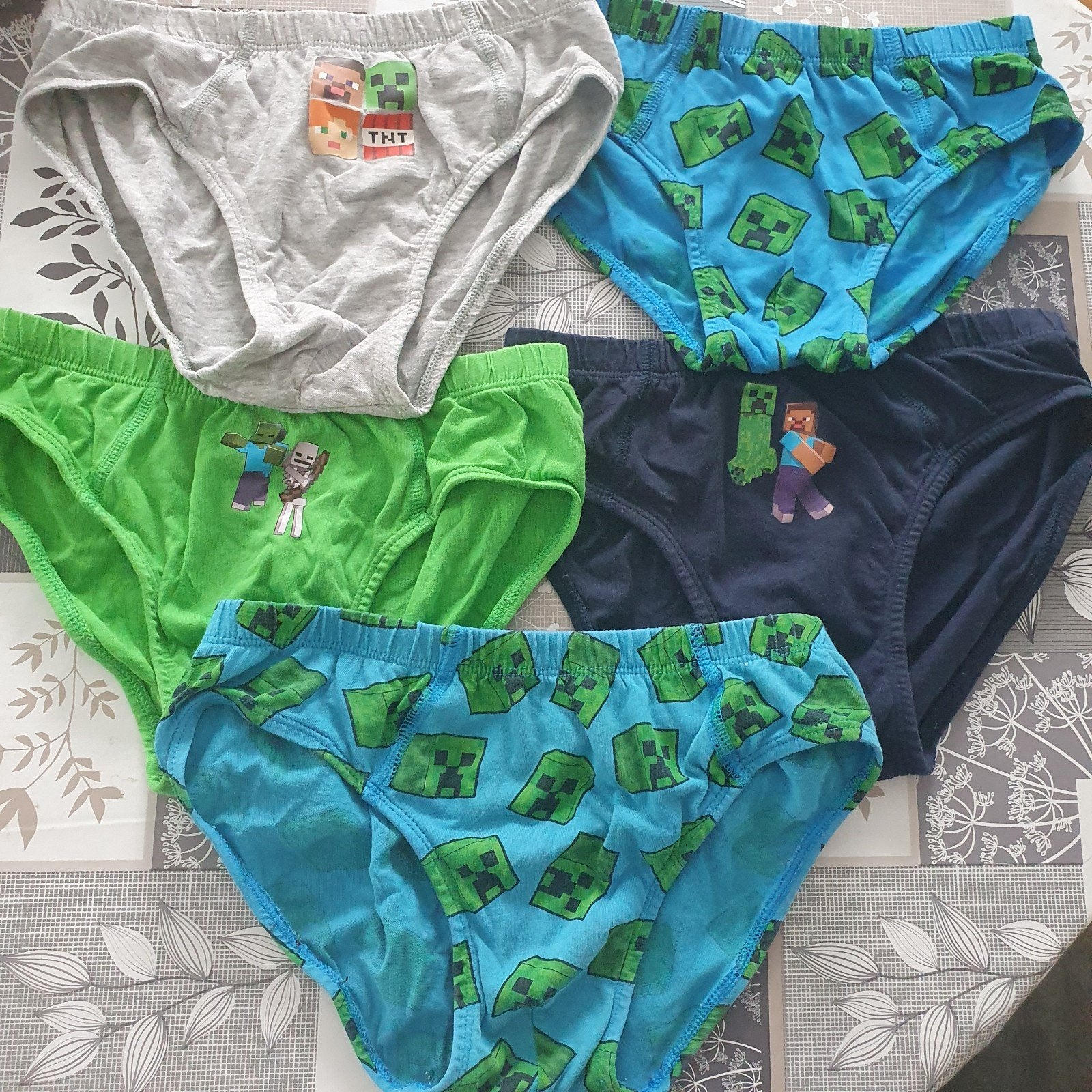 5 Minecraft-slips voor jongens. 146/152, Jongen