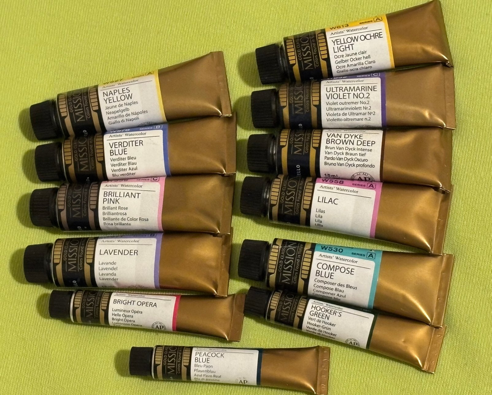 Lot MIJELLO MISSION GOLD aquarelverf NIEUW, Hobby en Vrije tijd, Schilderen, Verzenden, Nieuw, Waterverf