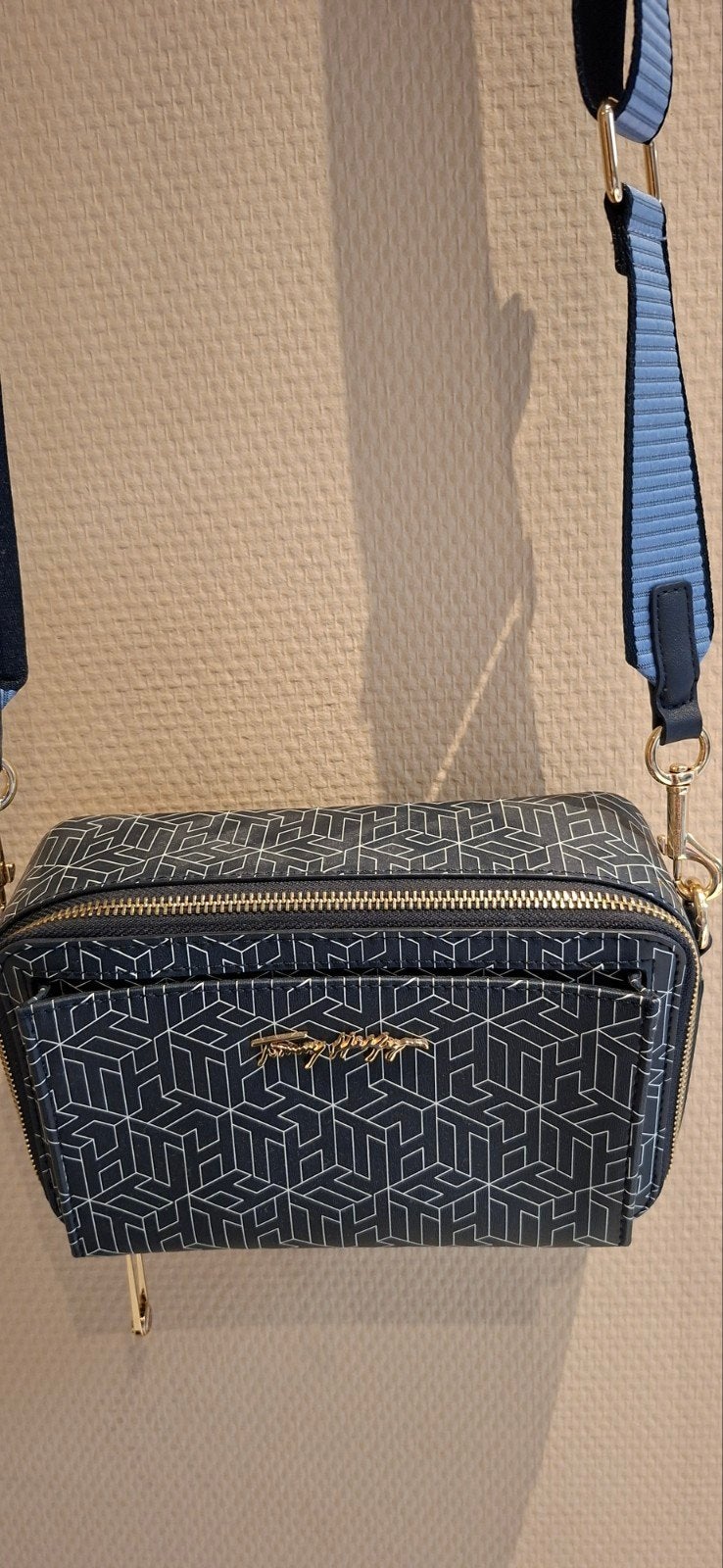 Schoudertas / Crossbody tas. Tommy Hilfiger, Ophalen, Nieuw, Blauw, Leer