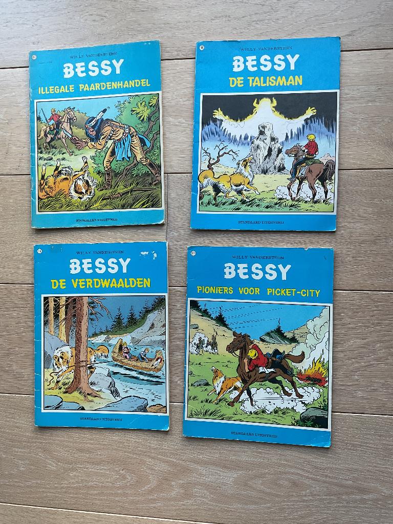Strips Bessy eerste druk, Boeken, Stripverhalen, Gelezen, Meerdere stripboeken, Ophalen of Verzenden