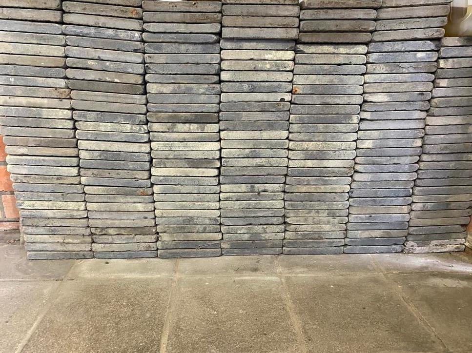 Blauwsteen tegels, Ophalen, 5 tot 10 m², Zo goed als nieuw, Natuursteen