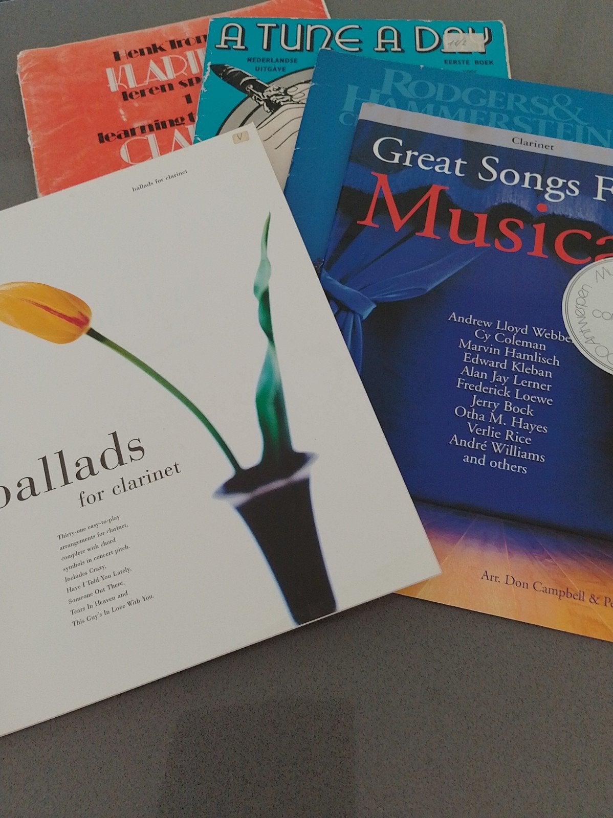 Muziekboeken voor klarinet, Muziek en Instrumenten, Bladmuziek, Ophalen, Gebruikt, Klarinet, Artiest of Componist