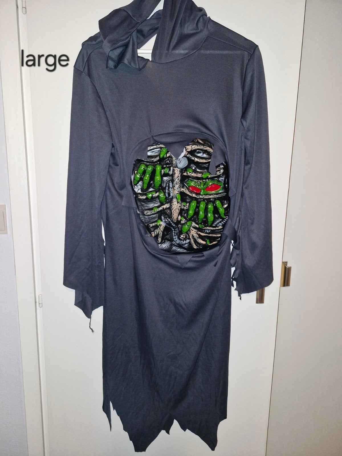 halloween zombiepak met ingewanden met licht maat large, Ophalen of Verzenden