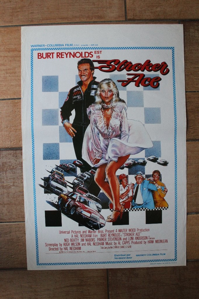filmaffiche Burt Reynolds Stroker Ace filmposter, Enlèvement ou Envoi, Rectangulaire vertical, A1 jusqu'à A3, Comme neuf