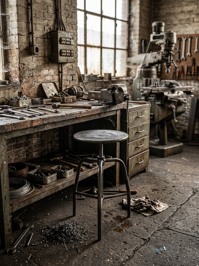 Industriële metalen draaikruk, Antiek en Kunst, Ophalen