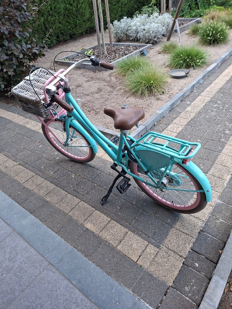 Popal meisjesfiets 22 inch, Fietsen en Brommers, Ophalen, Terugtraprem, 22 inch, Gebruikt