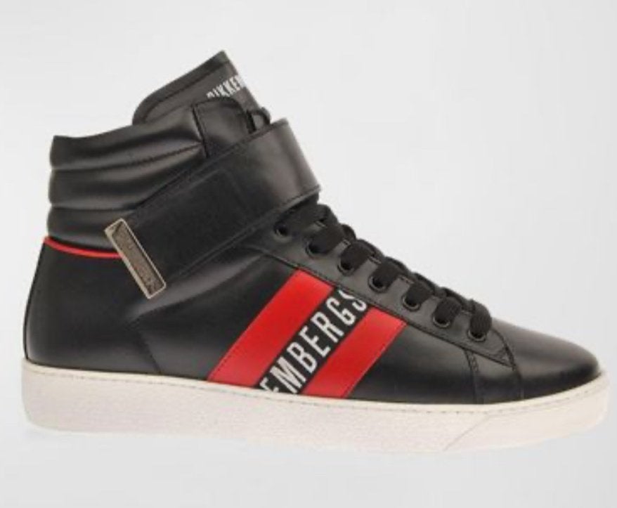 Nieuwe Bikkembergs lederen hoge sneakers maat 39 en 40, Zwart, Nieuw, Ophalen of Verzenden, Sneakers