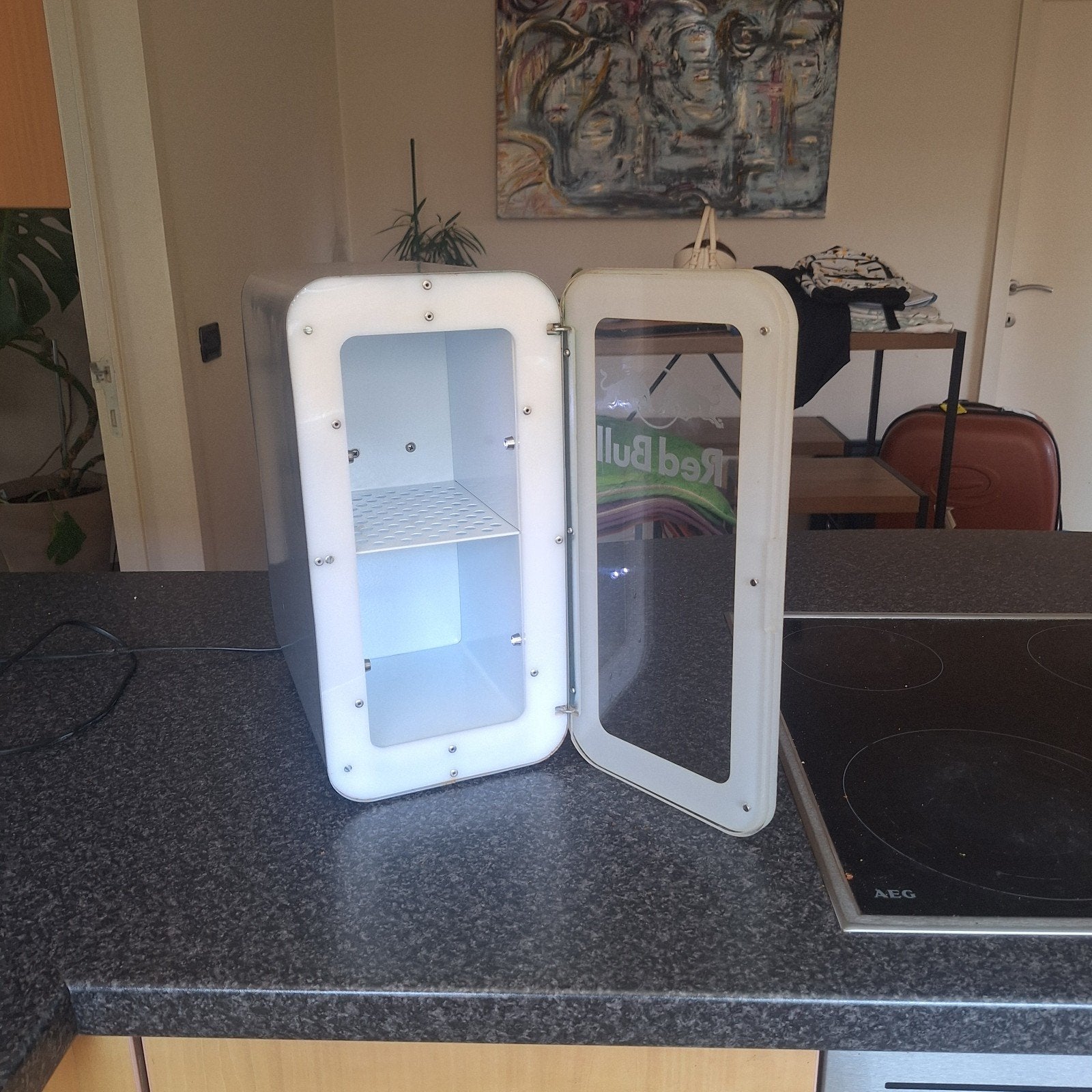 kleine red bull frigo met led verlichting, Enlèvement, Utilisé