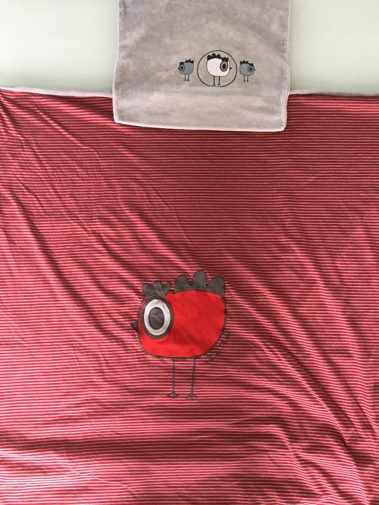 overtrek rood voor donsdeken voor park of wieg, 80 cm, Nieuw, Ophalen of Verzenden, Rood