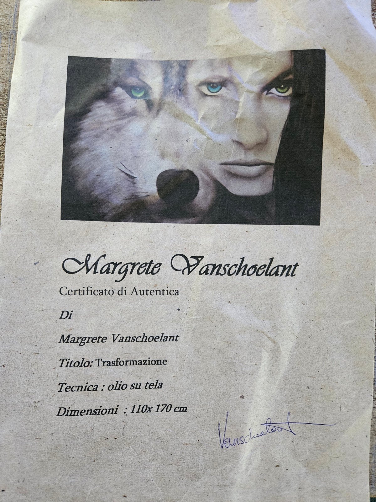 peinture avec certificat !, Enlèvement