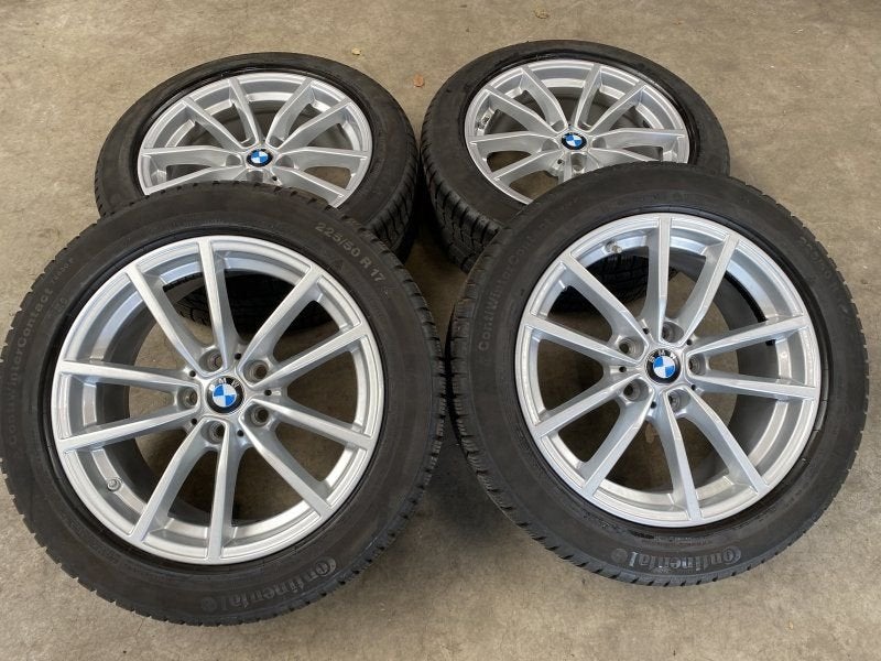 17  inch originele velgen + winterbanden BMW 3 serie 6883520, Pneus et Jantes, Pneus hiver, -, 17 pouces
