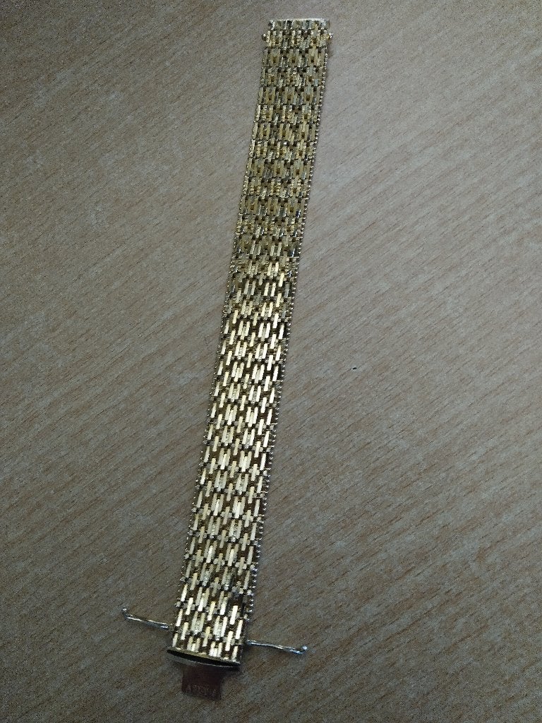 zwaar vergulde armband, Handtassen en Accessoires, Armbanden, Ophalen, Nieuw, Goud, Overige materialen