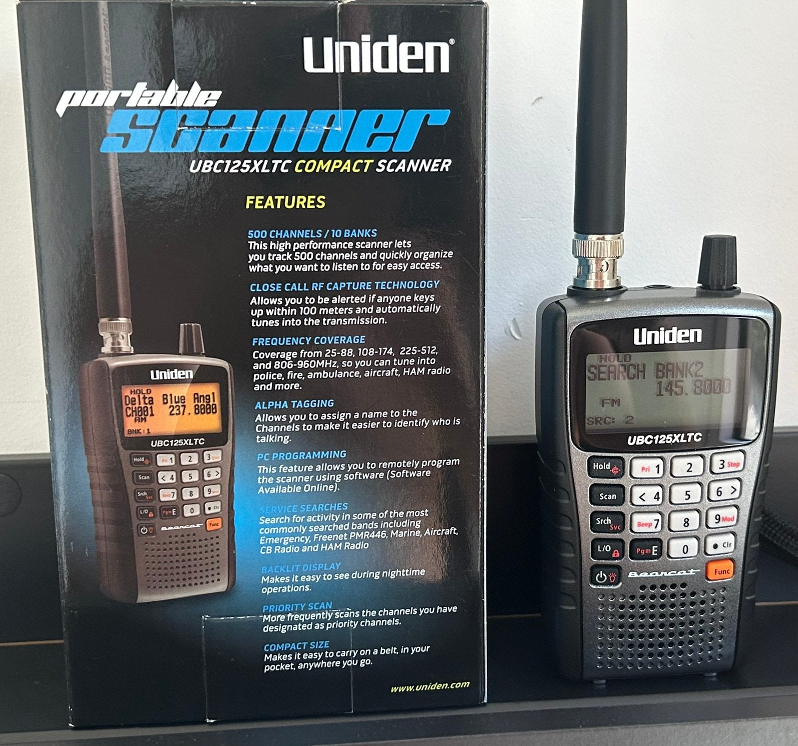 Uniden 125XLTC, Télécoms, Scanners, Enlèvement ou Envoi, Comme neuf