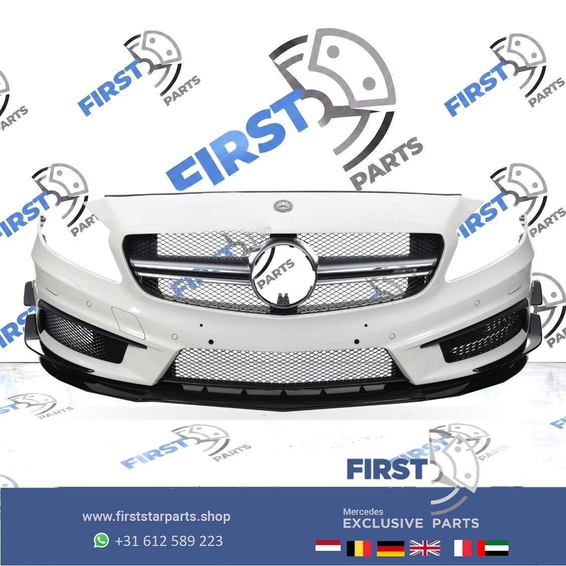 W176 A45 AMG VOORBUMPER COMPLEET AERO PAKKET Mercedes A Klas, Utilisé, -, Avant, -