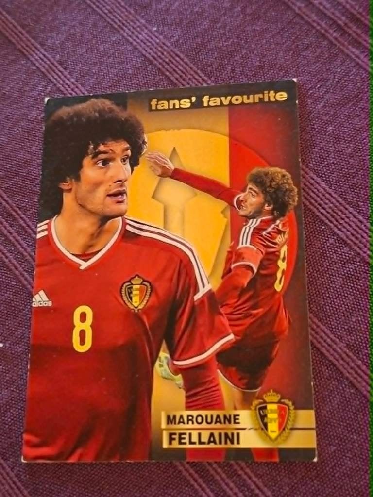 Panini / Voetbalkaart : Marouane Fellaini / Rode Duivels, Ophalen of Verzenden, Gebruikt, Poster, Plaatje of Sticker