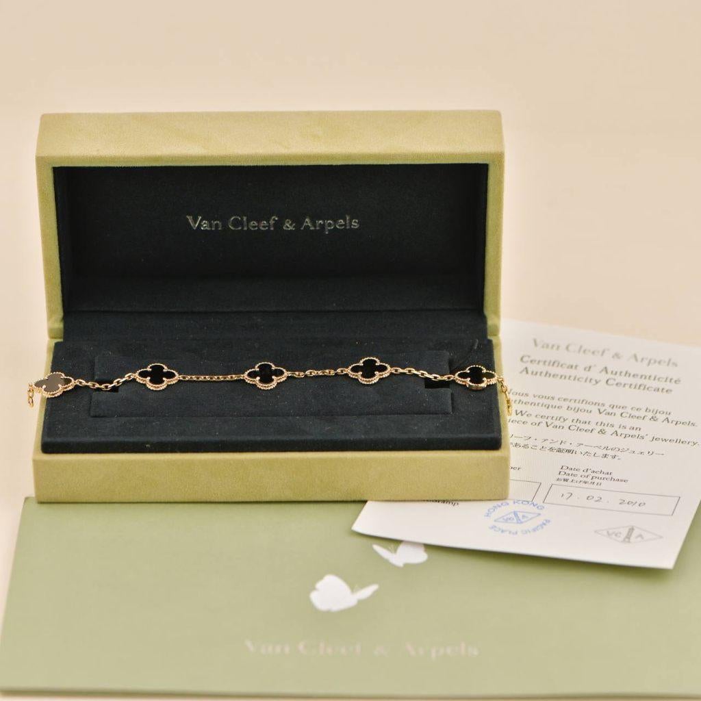 Van Cleef & Arpels armband 5 Sterren met Doos NIEUW! OP=OP, Met edelsteen, Nieuw, Ophalen of Verzenden, Goud