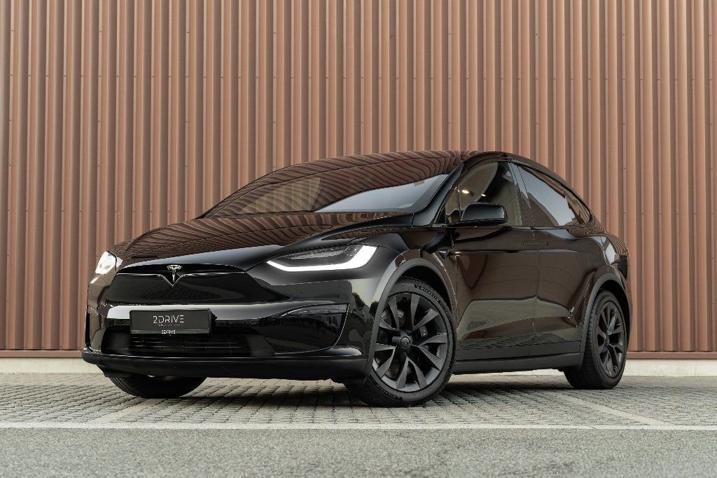 Tesla Model X 100 kWh Dual Motor Long Range AWD, Automaat, Zwart, Leder, 5 zetels