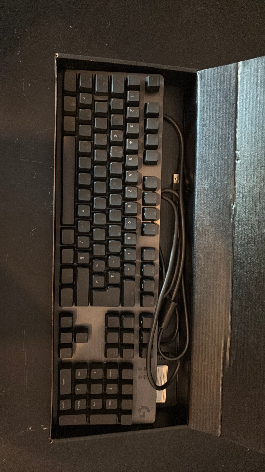 Logitech g512 carbon, Azerty, Comme neuf, Enlèvement, Filaire