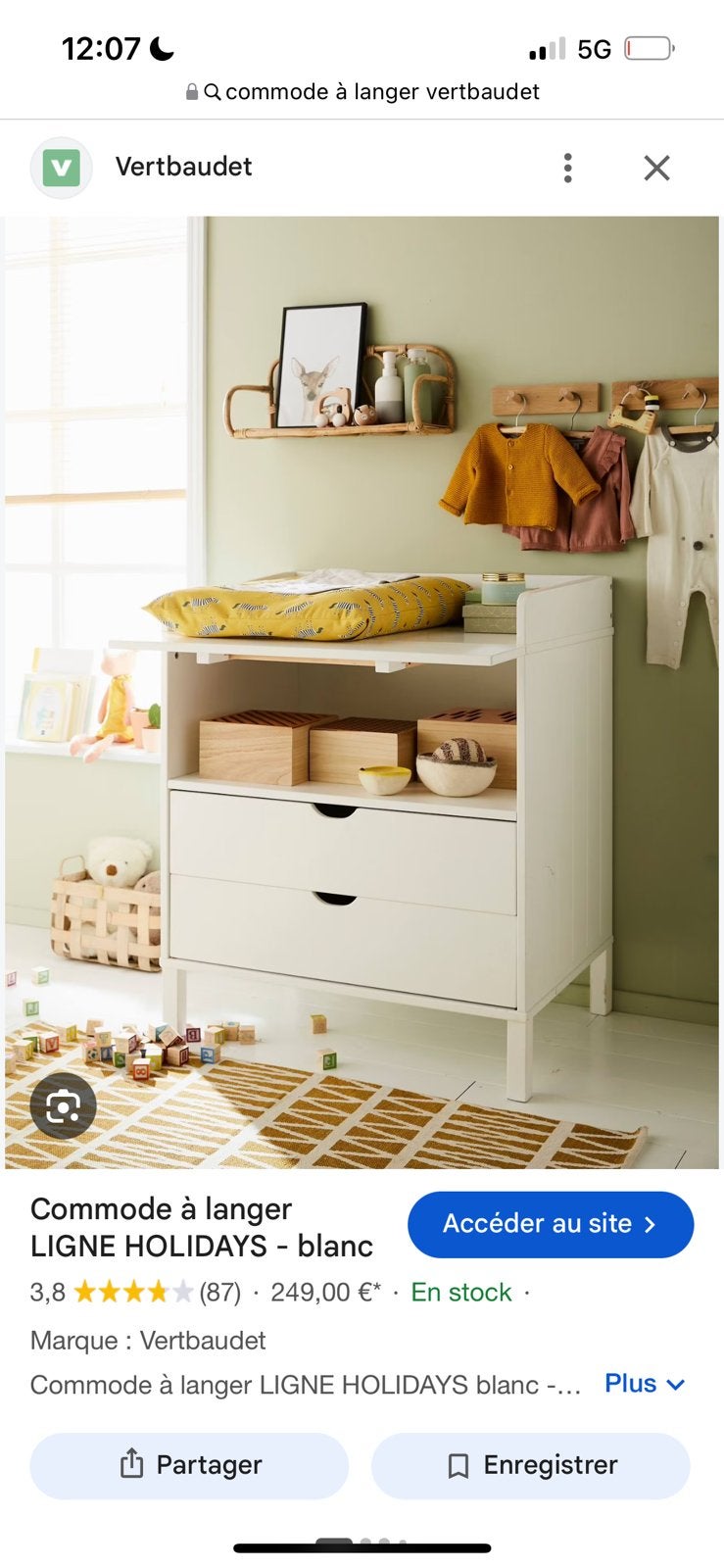 Commode à langer, Enlèvement, Comme neuf