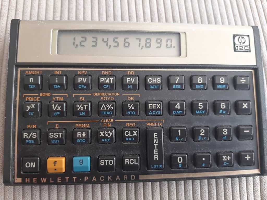 Calculatrice HP 12C fonctionnelle, Enlèvement ou Envoi