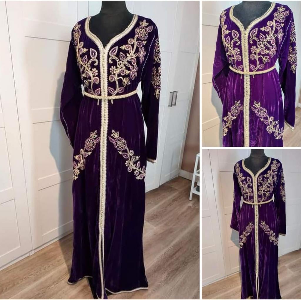 Caftan velours mauve à vendre, Kleding | Dames, Gelegenheidskleding