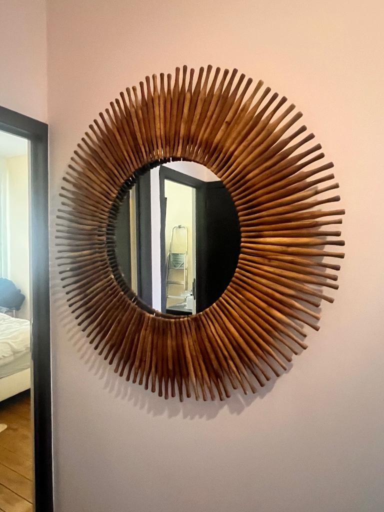 Spiegel, Huis en Inrichting, Ophalen, 100 tot 150 cm, Rond, Nieuw