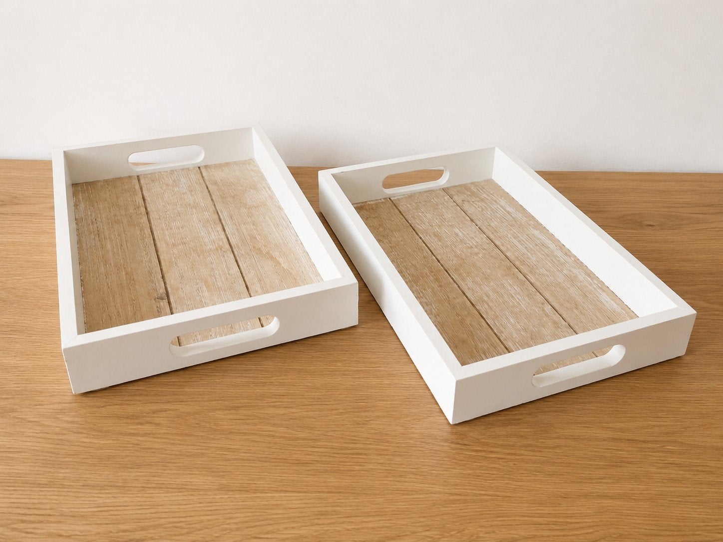 Twee houten dienbladen 20 op 30cm, Huis en Inrichting, Ophalen