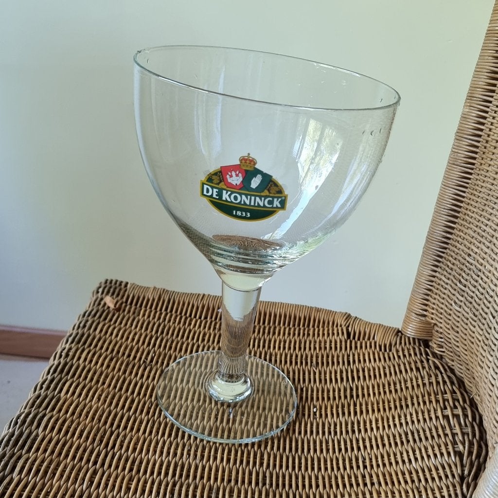 Grote bierglas De Koninck, H32,5cm D21cm, Verzamelen, Biermerken, Ophalen of Verzenden, Zo goed als nieuw, Glas of Glazen, De Koninck
