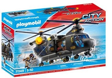 PLAYMOBIL City action reddingshelicopter, Kinderen en Baby's, Speelgoed | Playmobil, Complete set, Voertuig, Nieuw, Ophalen of Verzenden