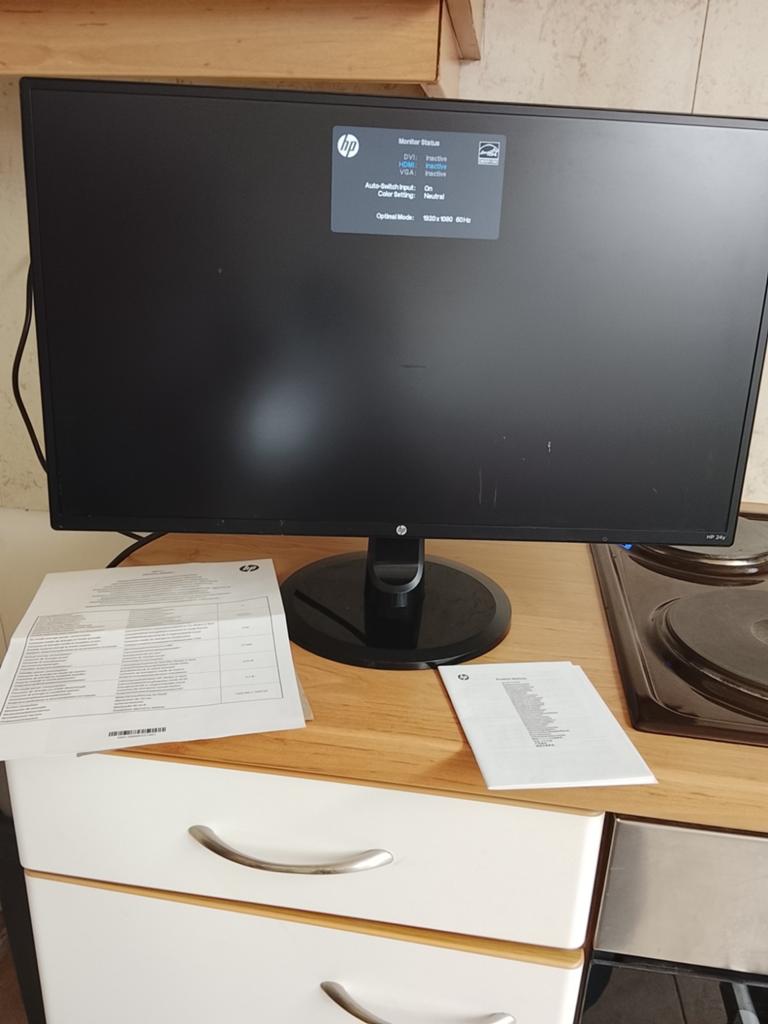 Monitor hp, Ophalen, Gebruikt