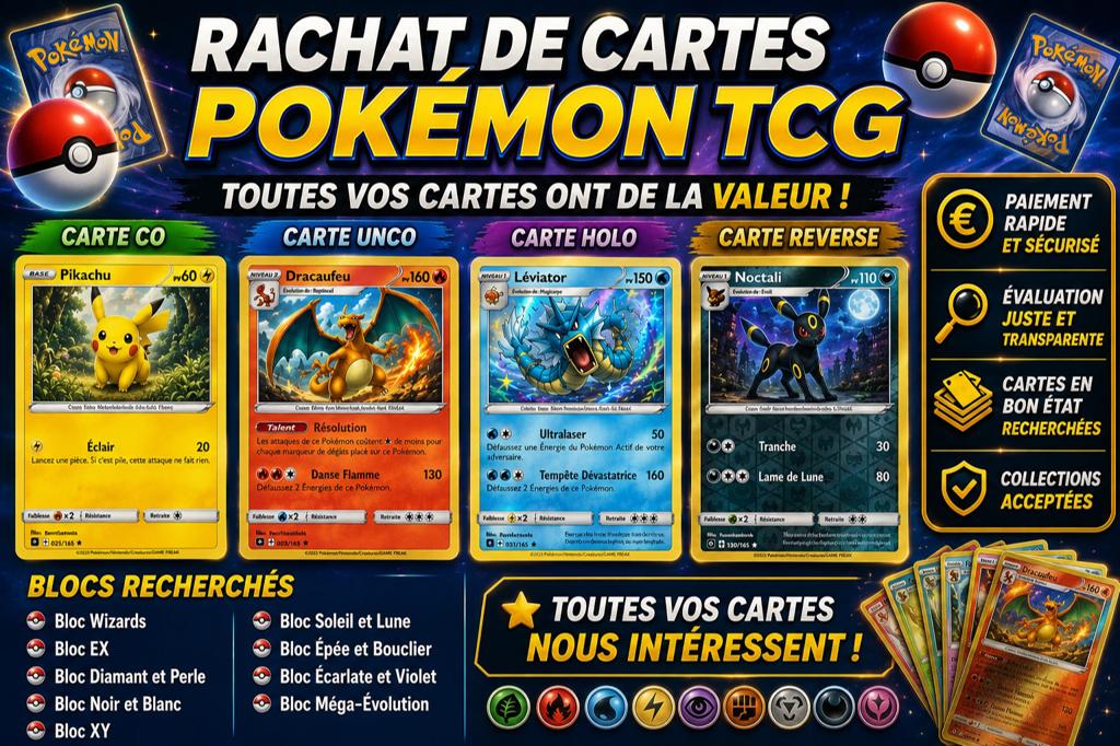 Achat carte pokemon / Français !!!, Ophalen, Zo goed als nieuw