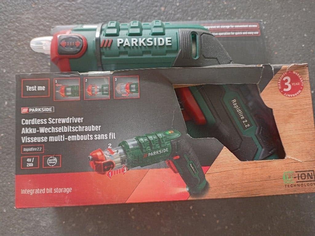 Nieuwe accuschroevendraaier PARKSIDE Rapidfire 2.2, Bricolage & Construction, Outillage | Outillage à main, Enlèvement, Neuf, Parkside