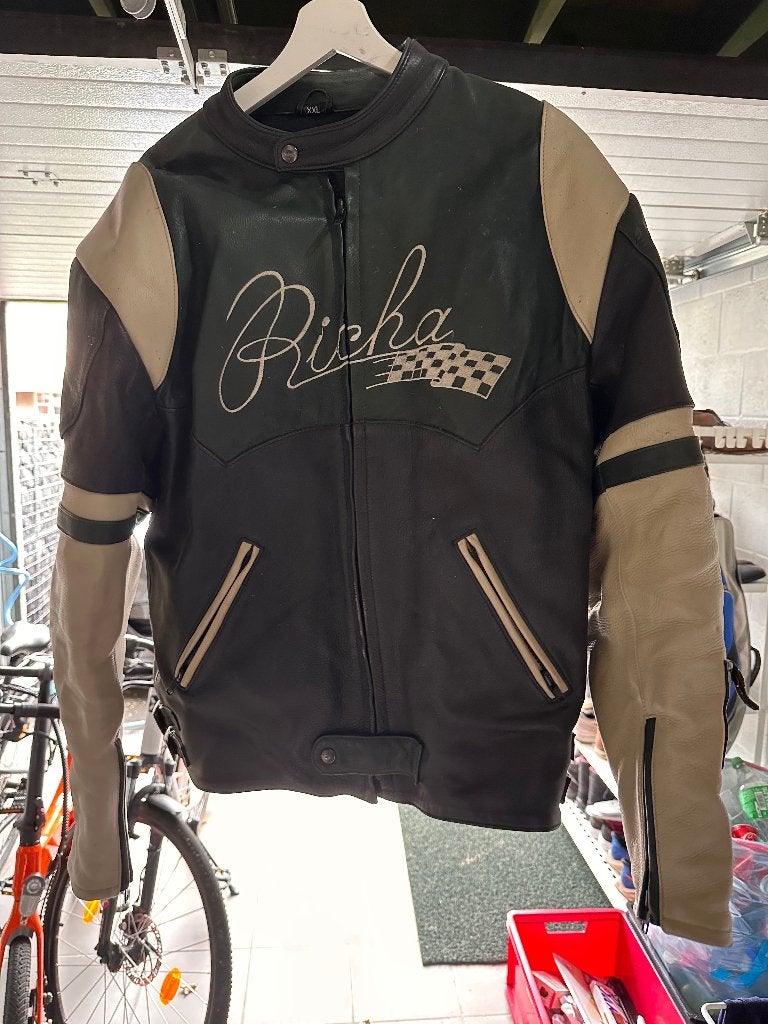 Richa lederen motorvest – maat XXL – in topstaat, Motoren, Ophalen, Heren, Jas | leer, Richa