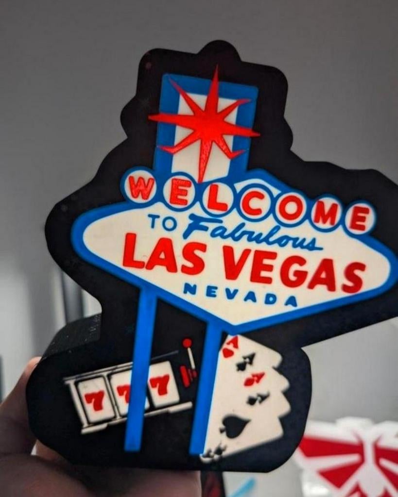 Prachtige Las Vegas poker lamp,, Ophalen of Verzenden, Nieuw, Lichtbak of (neon) lamp