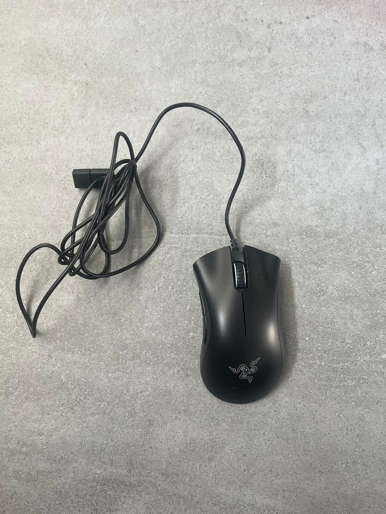 Razer DeathAdder Essential Gaming Muis, perfecte staat, Computers en Software, Muizen, Ophalen, Rechtshandig, Muis, Gaming muis