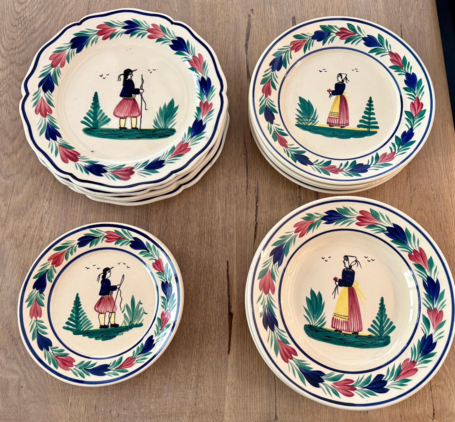 Assiettes Henri Quimper, Enlèvement ou Envoi