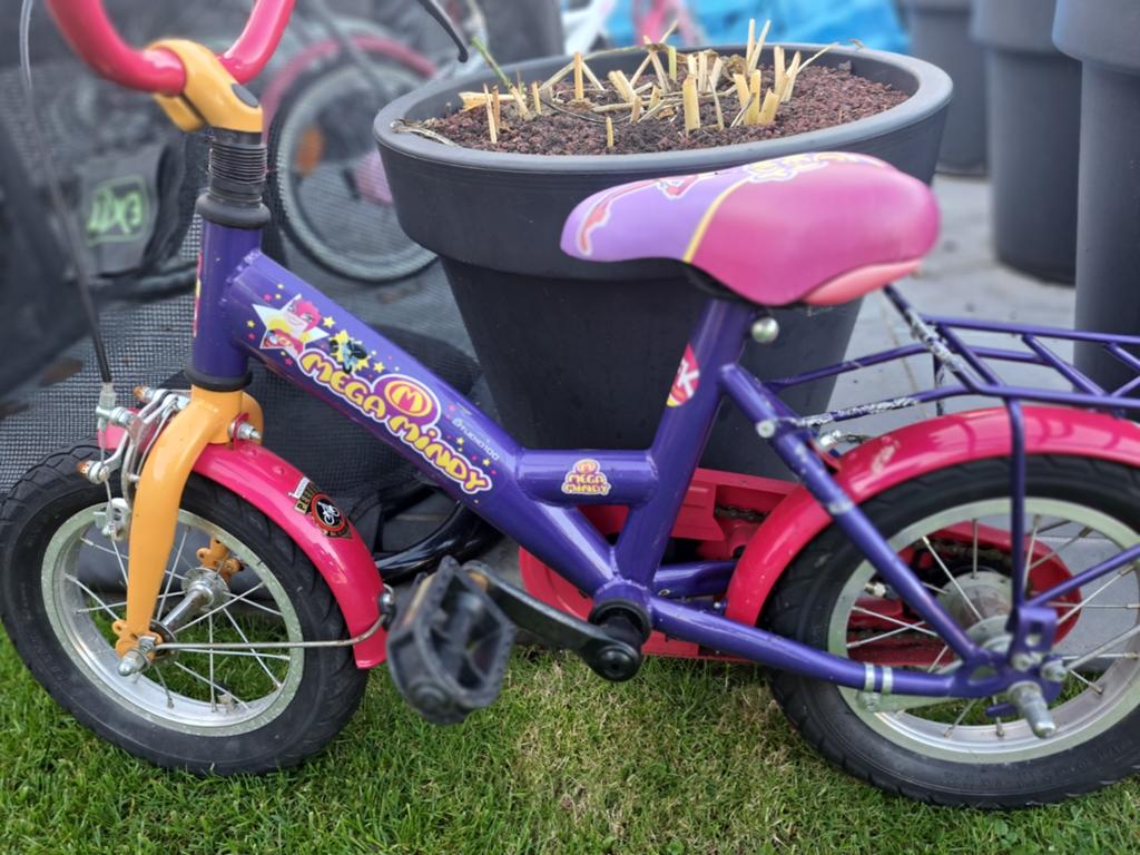 Fietsje,eerste na het loopfietsje, Ophalen