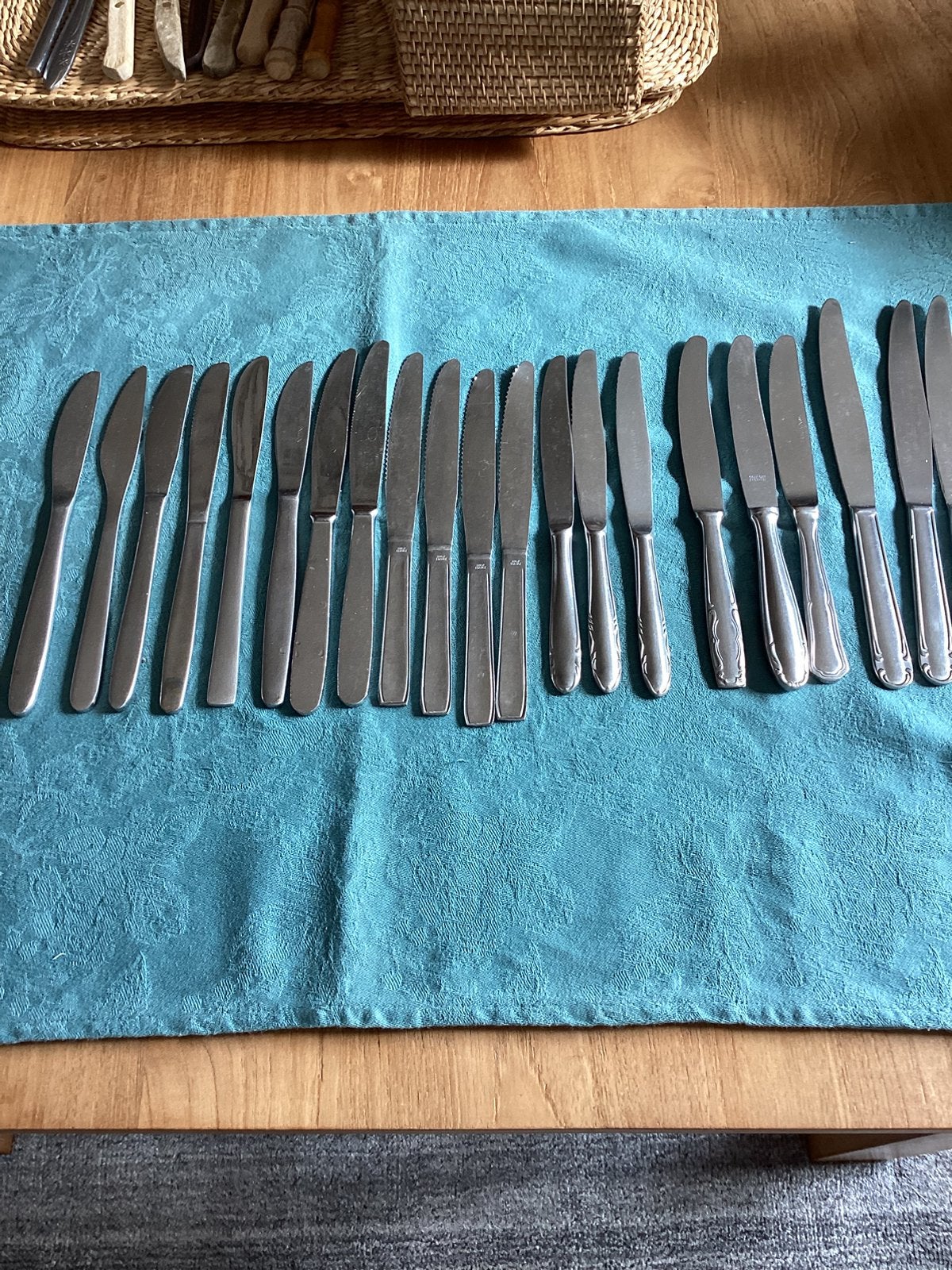 21 couteaux inox, Enlèvement ou Envoi, Comme neuf
