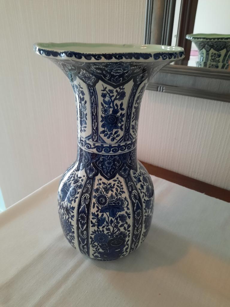 Boch vaas Delftse Hoogte 35 cm, Antiek en Kunst, Ophalen