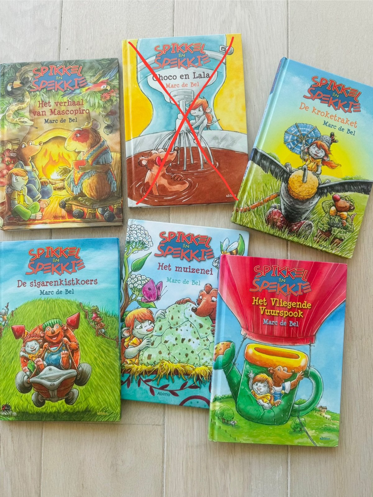 Leesboekjes Spikkel en Spekkie - Marc de Bel, Boeken, Ophalen of Verzenden, Zo goed als nieuw