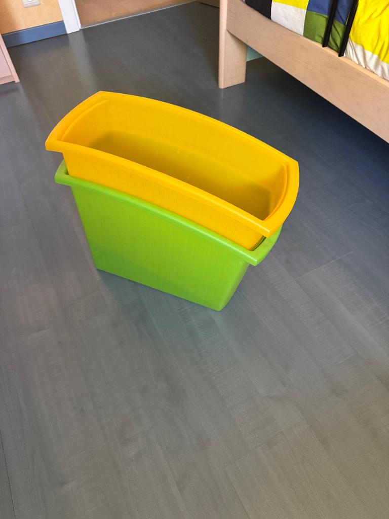 vuilnisbakjes, Huis en Inrichting, Ophalen, Overige typen, Gebruikt, Geel