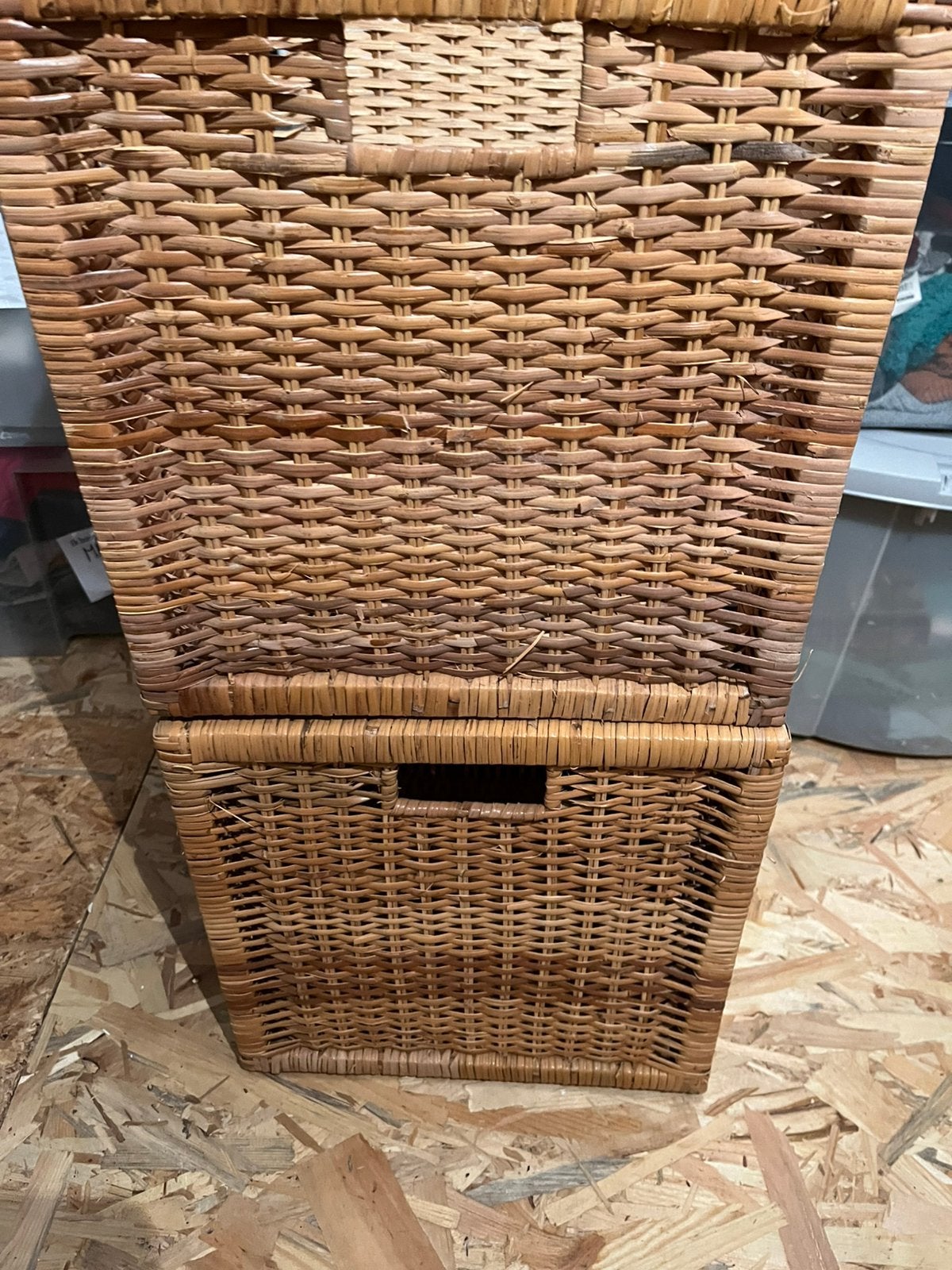4 rieten manden te koop, Huis en Inrichting, Ophalen, Zo goed als nieuw, Riet