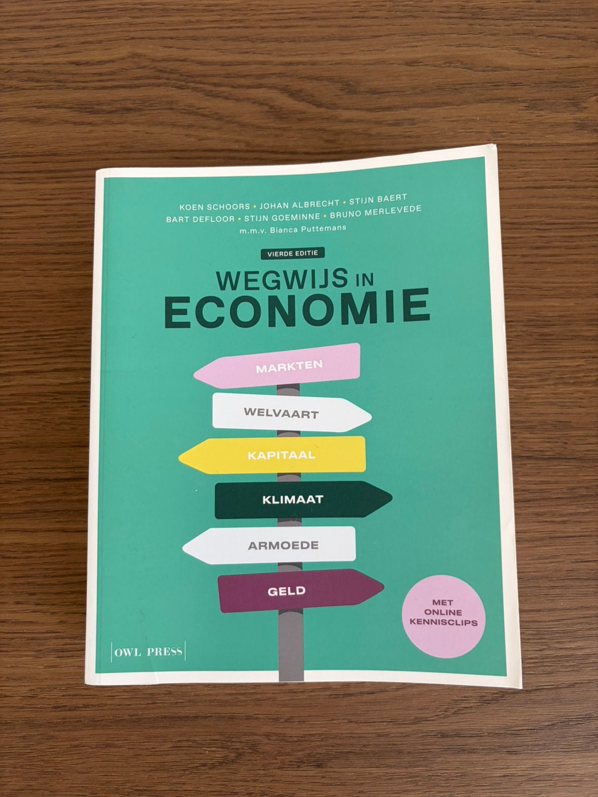 Wegwijs in Economie – 4de editie, Ophalen of Verzenden, Zo goed als nieuw