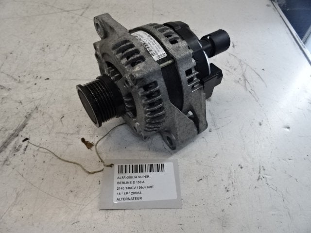 ALTERNATEUR Alfa Romeo Giulia (952) (51929089), Mevr. I. Hauben, Utilisé, Alfa Romeo, Rue de l'Espoir 34 34
4030  GRIVEGNÉE, BE