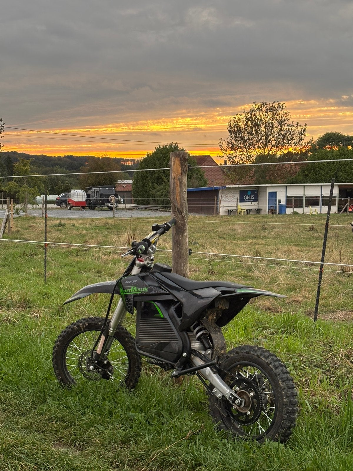 Elektrische crosmoter teruil voor kukirin, Fietsen en Brommers, Ophalen of Verzenden, Zo goed als nieuw, Schijfrem, Dirtbike