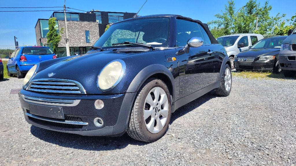 MINI COOPER CABRIO 1.6i AIRCO PDC euro 4 OHBOEK 2005, Auto's, 4 zetels, Stof, 4 cilinders, Cabriolet
