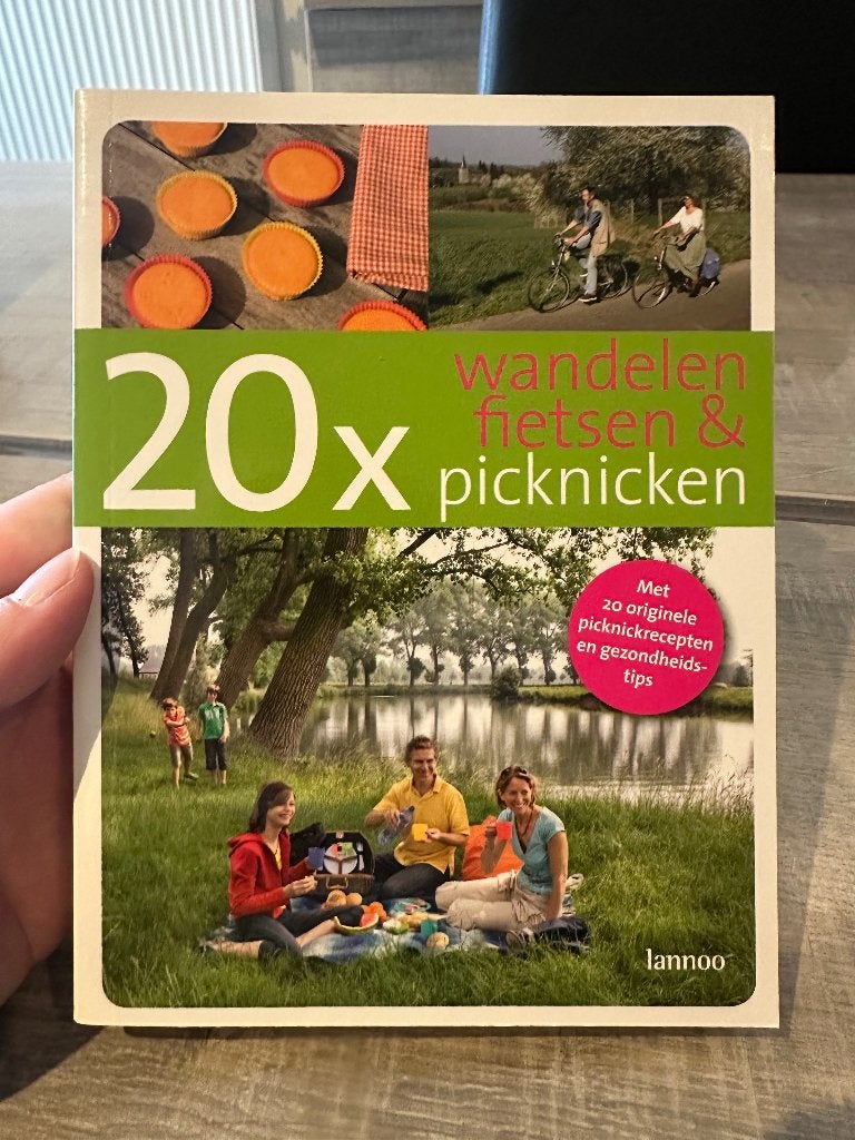 20x wandelen, fietsen & picknicken, Ophalen, Zo goed als nieuw