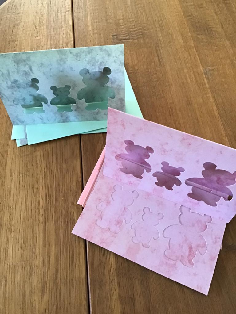 Kaartjes met beertjes, Hobby & Loisirs créatifs, Cartes | Fabrication, Enlèvement ou Envoi